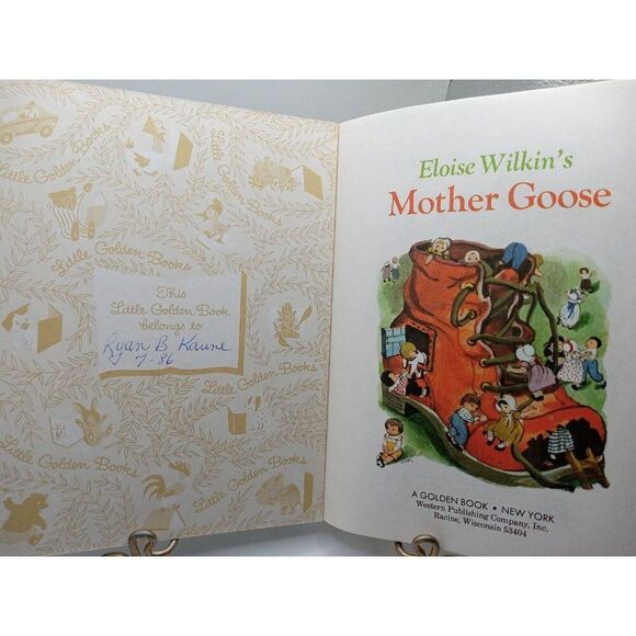 5/$25 Eloise Wilkin's Mother Goose Little Golden Book Vintage Nursery Rhymes - Picture 2 of 6